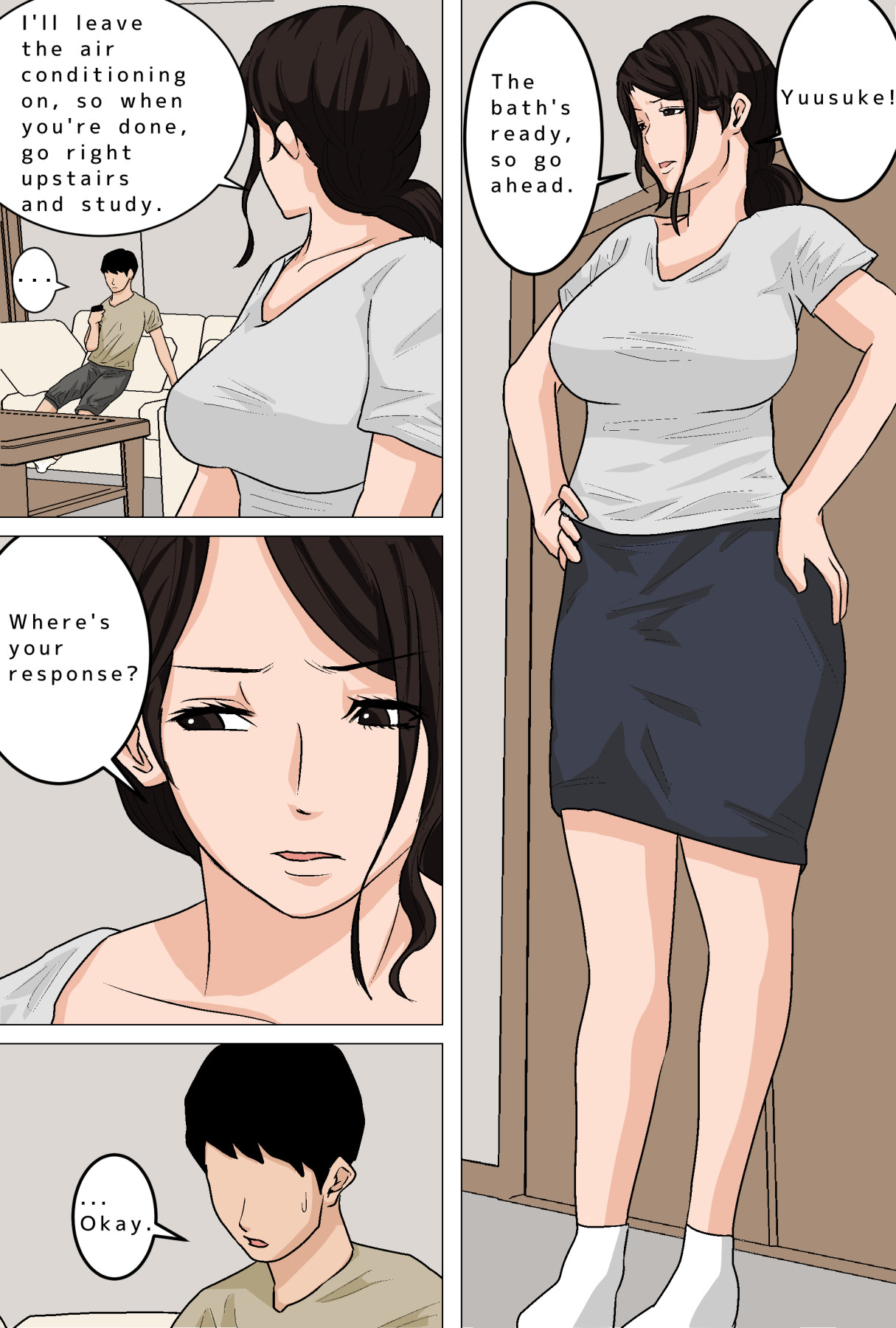 Hentai Manga Comic-Mom Gets Me Off Every Day! Filling Mom With Cum-Read-2